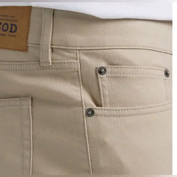Izod Men’s Liberty Stretch Pants in Tan Size 32x30 - Picture 3 of 4